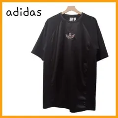 adidas TEE DRESS Tシャツワンピース 黒 花柄
