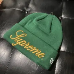 【新品】Supreme ニット帽・ビーニー 緑色