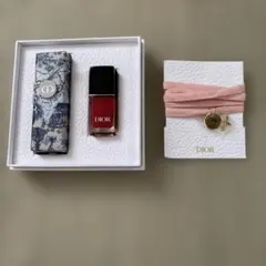 会員限定ギフトDior Vernis ネイルカラー レッド➕チョーカー