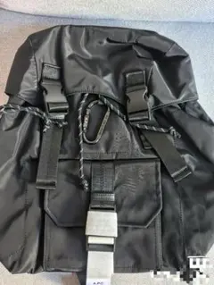 未使用 APC ブラック ナイロン バックパック 新品タグ付き