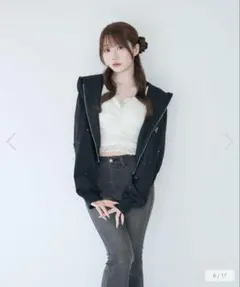 UV protection bijou zip hoodie ロゼミューズ Rosé Muse UV protection bijou zip hoodie - メルカリ