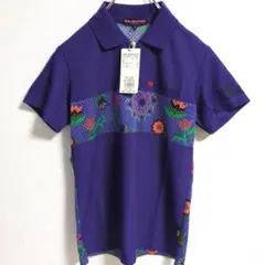 新品　タグ付き　DANCE WITH DRAGON　ポロシャツ　花柄　 サイズ2のサムネイル
