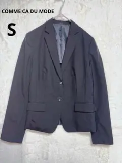 COMME CA ISM（コムサイズム）黒 テーラードジャケットSオフィス 通勤