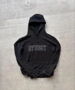 old stussy zip foodie パーカー y2k 刺繍