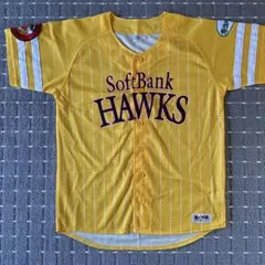 福岡ソフトバンクホークス ユニフォームL 黄色 ストライプ 鷹の祭典 2015
