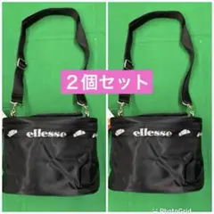 [希少品]エレッセ　ショルダーバック　 バニティバック　黒　２個セット　新品のサムネイル