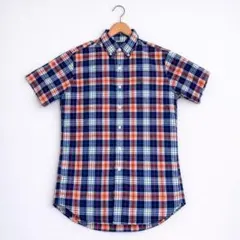 ラルフローレン 半袖チェックシャツ CUSTOM FIT M