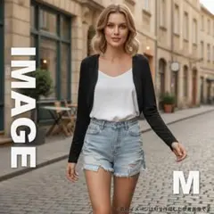 2006 IMAGE トップス ボレロ レース ブラック Mのサムネイル