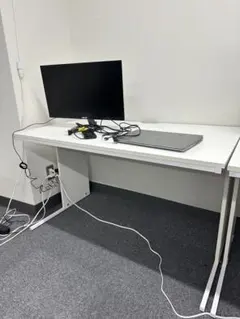[미품] 폭 120cm PC 책상 사무용 책상 흰색 와이드 컴퓨터 책상