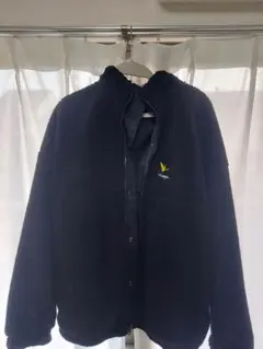 ブラック フリースジャケット ボア素材