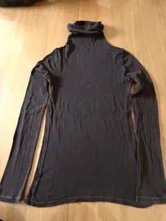 プチバトー　茶　ブラウン　タートルネック 長袖トップス、インナー