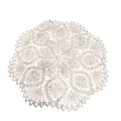 レース編み コースター 白