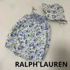 RALPH LAUREN ラルフローレン　ロンパース　帽子　セット　花柄