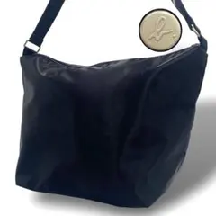 美品✨ アニエスベー ショルダーバッグ ナイロン 黒 ブランドロゴ