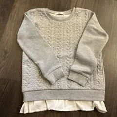 MPS キルティングトレーナー 130cm グレー