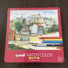 uni WATER COLOR 水彩色鉛筆 24色セットのサムネイル