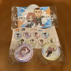 名探偵コナン　シール(横溝重悟、萩原千速) 缶バッジ2個(灰原哀、安室透)