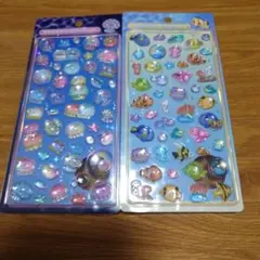 BONBON DROP 海洋生物立体シール2シートセット