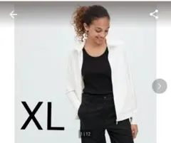 ユニクロ エアリズムUVカットメッシュパーカー　ホワイト　XL