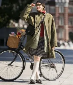 BONLECILLドロスト キルティングライナー付き ミリタリーモッズコート