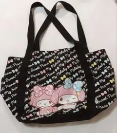 My Melody マイメロディー トートバッグ 黒 大容量のサムネイル