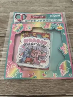 Disney スティッチ カード＆ステッカーセット