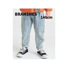 ブランシェス　ガーデナーテーパードパンツ　デニムパンツ ジーンズ　140