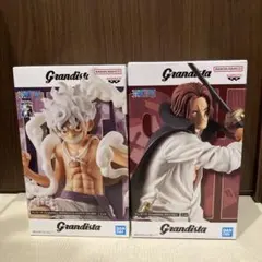 ワンピース　ルフィ シャンクス　フィギュア2点まとめ売り　Grandista