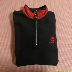 Timberland フリースジャケット XL 黒/赤