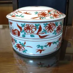 たち吉　赤絵　二段重