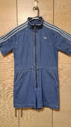 【美品】adidas アディダス アディカラー デニムジャンプスーツ
