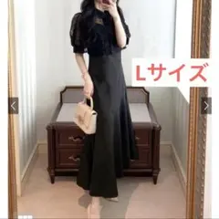 GRLマーメイド　ワンピース L ブラック　レース　シャツ　k1932c