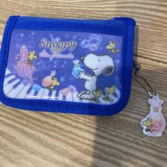 スヌーピー 財布 青