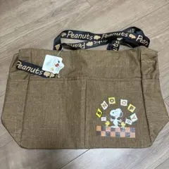 新品　Peanuts スヌーピー トートバッグ 大容量