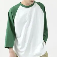 WALLA WALLA SPORT 2XL ラグラン 長袖 白 緑 新のサムネイル
