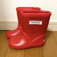 BREEZE レインシューズ　15.0cm 長靴　レッド　赤のサムネイル