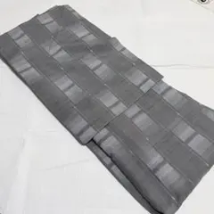 ◇最高級しじら織 綿麻浴衣◇抹茶色の格子柄◇着物としても着用可