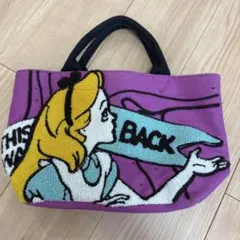 Disney 不思議の国のアリス　さがら刺繍　トートバック