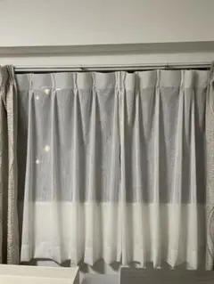 ホワイトプリーツカーテン