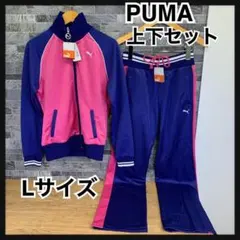 ①　新品未使用　タグ付き　平成レトロ　PUMA　ジャージ　上下セット　ロゴ刺繍のサムネイル