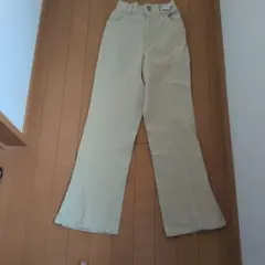 ダブルボタン フレアデニムパンツ ベージュ　archive 未使用のサムネイル