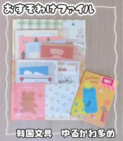 【紙もの　おすそ分けファイル】韓国文具多め！