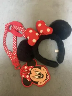 ミニーマウス カチューシャ ストラップ