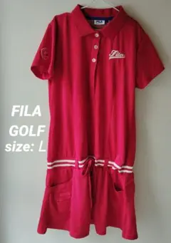 FILAGOLF　フィラゴルフ　赤　レディース　オールインワン　スカート　Ｌ