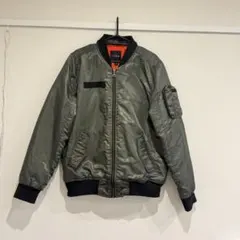お値下げしました！canterbury グレー MA-1ジャケット M - メルカリ