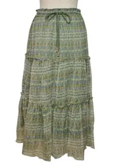 新品❗️シフォンプリントロングスカートのサムネイル