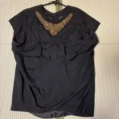 LILY BROWN ビジュー装飾 チュニック ブラックのサムネイル