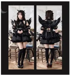 DearMyLove 猫耳チェックフリルクモレースパンクショートトップス