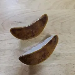 陶器 餃子型　箸置き　カラトリー　2個セット