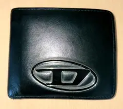 DIESEL 二つ折り財布 ブラック レザー